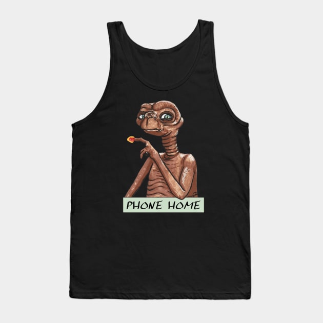 ET Phone Home Tank Top by Pendientera